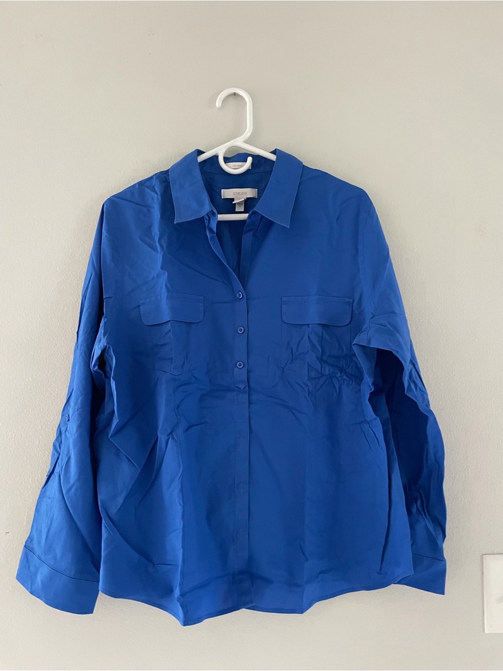 Chico's Cobalt Blue Button-Front Shirt
